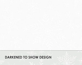 Delicate Snowflakes HALF YARD Ultra White  310-UW Maywood Studio Solitaire Whites 100% Cotton Fabric