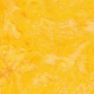Island Batik HALF YARD Cornmeal  Yellow Batik 733536 by Island Batik 100% Cotton Batik Fabric