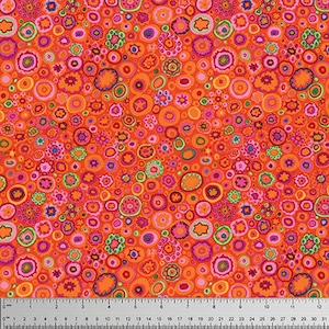 Paperweight HALF YARD Red  GP020.REDX by Kaffe Fassett / FreeSpirit 100% Cotton Quilting Fabric