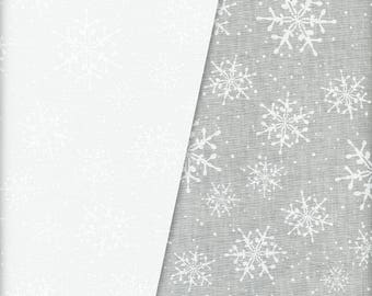 Snowflakes 1 - Ultra White 16007-UW by Maywood Studio 100% Cotton Quilting Fabric Yardage