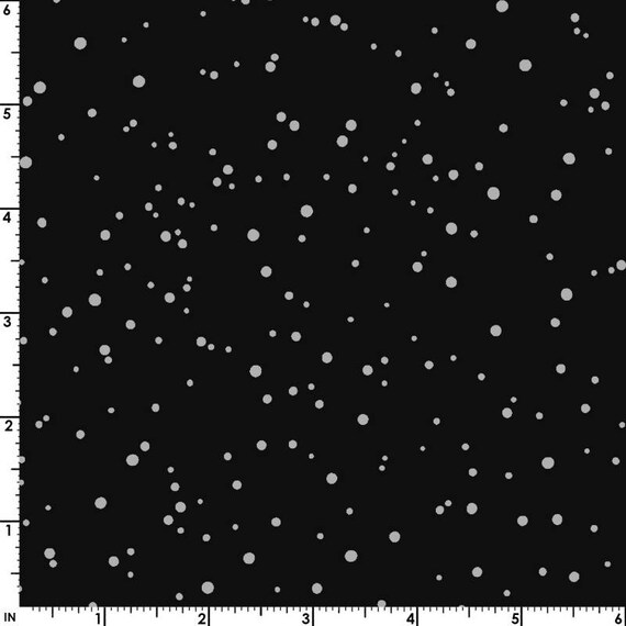Fuzzy Yard ミックス 6袋+13袋 Random Dots HALF YARD Black 16006-J Tone-on-Tone Grey⁄Black by