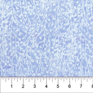 Northern Lights Ferns HALF YARD Lavender Batik 80564-80 by Banyan Batiks / Northcott 100% Cotton Batik Fabric