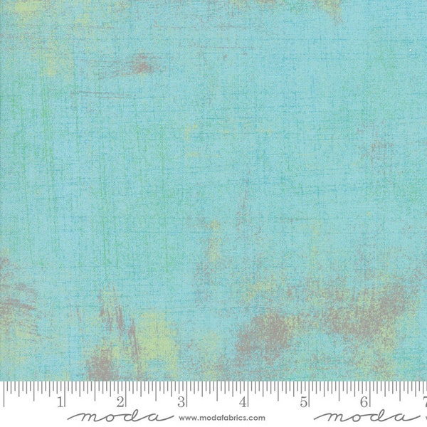 Grunge Basics Charmed Aqua 30150-73 by Basic Grey for Moda 100% Cotton Quilting Fabric **Almost Gone**