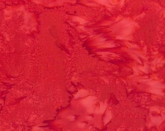 Hoffman Batiks HALF YARD Chilies Red 1895-444 Bali Hand Dyed 100% Cotton Batik Fabric