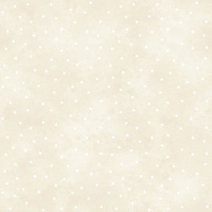 Scattered Dots HALF YARD Natural 8119-E Maywood Studio 100% Cotton Quilting Fabric