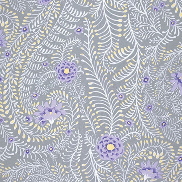 Kaffe Fassett Ferns Grey GP147.GREYX by FreeSpirit 100% Cotton Quilting Fabric Yardage