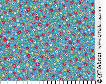 28885Y Quilting Treasures Floral Cache Blue. Sold by the Half Yard
