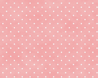 Beautiful Basics Pin Dots - Soft Pink 609-P3 by Maywood Studio 100% Cotton Quilting Fabric Yardage