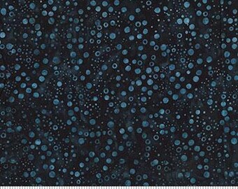 POP Dots HALF YARD Deep Dive 81900-49 by Banyan Batiks / Northcott 100% Cotton Batik Fabric