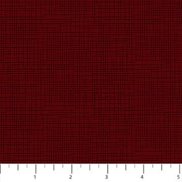 Autumn Afternoon Crosshatch Oxblood Red 24713-38 by Northcott 100% Cotton Fabric Yardage