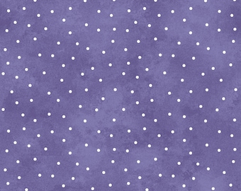 Scattered Dots - Lavender/Cream 8119-VE by Maywood Studio 100% Cotton Quilting Fabric