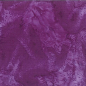 Hoffman Batiks HALF YARD Purple 1895-014 Bali Hand Dyed 100% Cotton Batik Fabric