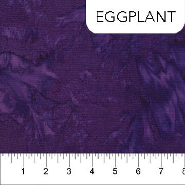 Shadows Eggplant Purple Batik 81300-86 by Banyan Batiks 100% Cotton Batik Fabric