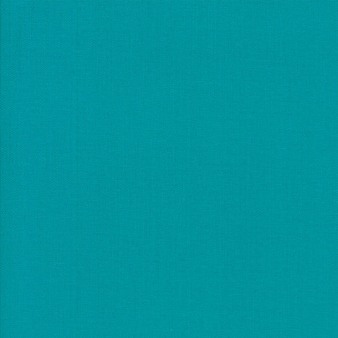 Turquoise Solid Bella Solid Turquoise HALF YARD Moda 9900-107 100% Cotton Quilting ...