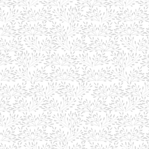 Whimsy HALF YARD White on White 75509-100 by Wilmington Prints 100% Cotton Quilting Fabric