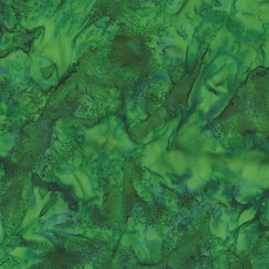 May include: A green fabric with a marbled pattern. The fabric has a subtle shimmer and a soft, textured feel.