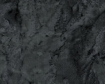Bodacious Blacks HALF YARD Smoke Grey by Island Batik 100% Cotton Batik Fabric