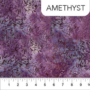 BFFs Batik HALF YARD Amethyst 81600-84 by Banyan Batiks / Northcott 100% Cotton Batik Quilting Fabric