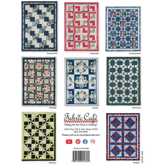One Block 3 Yard Quilt Book by Fabric Cafe