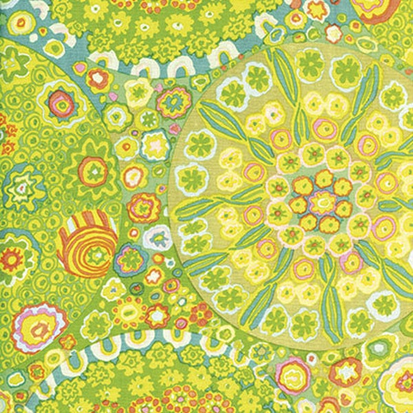 Millefiore Green GP092.GREE by Kaffe Fassett / FreeSpirit 100% Cotton Quilting Fabric Yardage