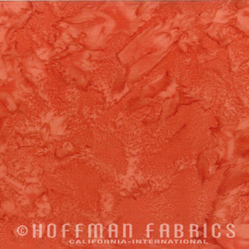 Crawfish Rust Batik 1895569 by Hoffman Fabrics Bali Hand Dyed Etsy