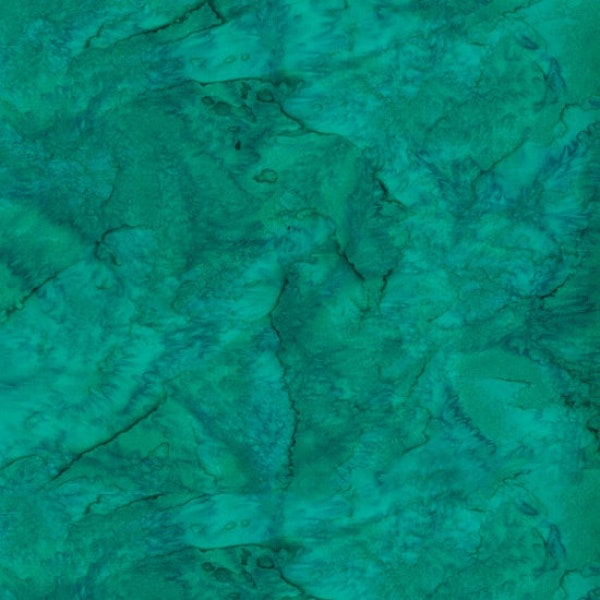 Stone Green Malachite Batik 1895-146 by California Fabrics Bali Hand Dyed 100% Cotton Batik Fabric