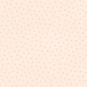 Little Lambies Flannel HALF YARD Dots Light Peach F18506-C by Maywood Studio 100% Cotton FLANNEL Fabric