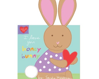 Honey Bunny Book Panel 3359P-01 by Studio E 100% Cotton Fabric Panel Soft Book