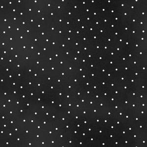 Scattered Dots HALF YARD Black 8119-J Maywood Studio 100% Cotton Quilting Fabric