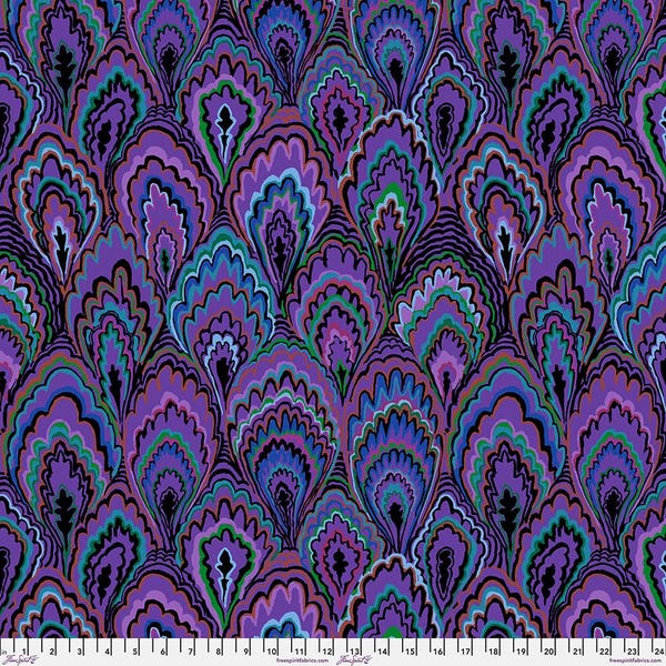 Marble Scallops HALF YARD Purple GP207.PURPLE Kaffe Fassett 100% Cotton Quilting Fabric - cut continuous