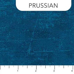 Canvas - HALF YARD Prussian Blue 9030-670 by Northcott 100% Cotton Quilting Fabric