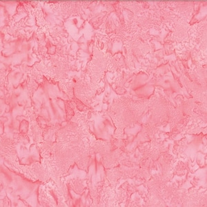 Hoffman Batiks HALF YARD Ballet Pink 1895-630 Bali Hand Dyed 100% Cotton Batik Fabric