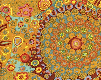 Millefiore HALF YARD Orange GP92.ORAN Kaffe Fassett / FreeSpirit 100% Cotton Quilting Fabric