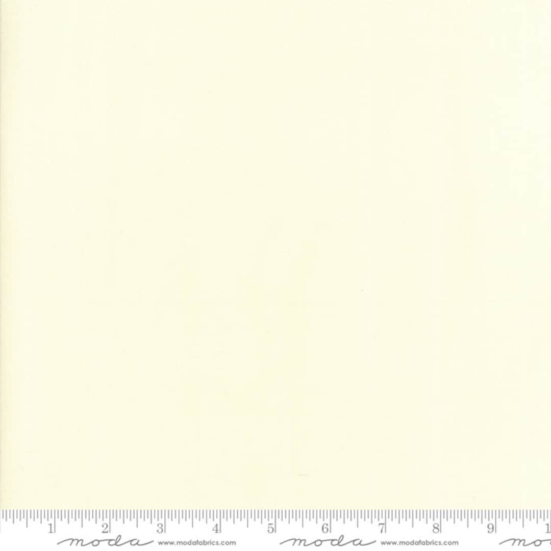 Bella Silky Solids Snow 9900-11S by Moda 100% Cotton Quilting Fabric by ...