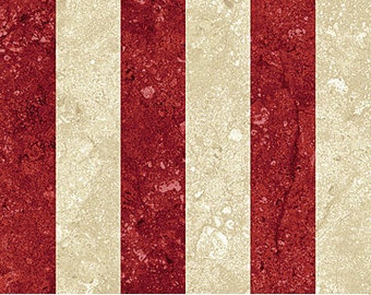 Stonehenge Stars & Stripes Cherry/Ivory 39100-25 by Northcott 100% Cotton Quilting Fabric Yardage