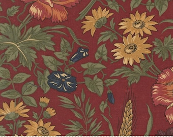 Wheatland HALF YARD Floral Currant 9790-13 by Moda 100% Cotton Fabric
