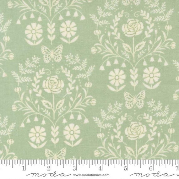 Damask HALF YARD Sage 56152-30 Moda 100% Cotton Quilting Fabric - Etsy