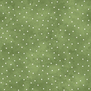Scattered Dots HALF YARD Grass Green 8119-GE Maywood Studio 100% Cotton Quilting Fabric