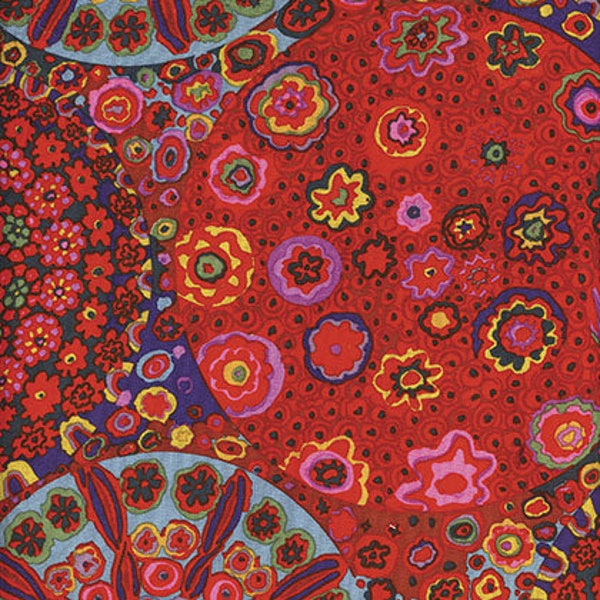 Millefiore Red GP092.REDD by Kaffe Fassett / FreeSpirit 100% Cotton Quilting Fabric Yardage