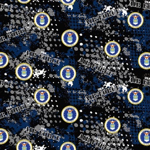 Air Force Abstract Geo 1180-AF AirForce by Sykel Enterprises 100% Cotton Quilting Fabric Yardage