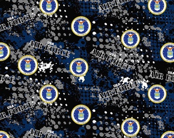 Air Force Abstract Geo 1180-AF AirForce by Sykel Enterprises 100% Cotton Quilting Fabric Yardage