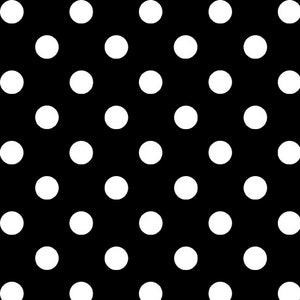 Dots & Stripes HALF YARD Medium Dots Black/White 28893-J by QT Fabrics 100% Cotton Quilting Fabric