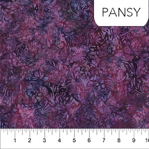 BFFs Batik HALF YARD Pansy Violet 81600-85 Banyan Batiks 100% Cotton Batik Quilting Fabric