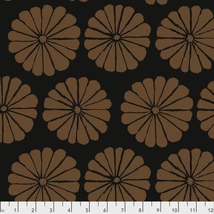 Damask Flower - HALF YARD Brown GP183.BROWN by Kaffe Fassett Collective / FreeSpirit 100% Cotton Fabric