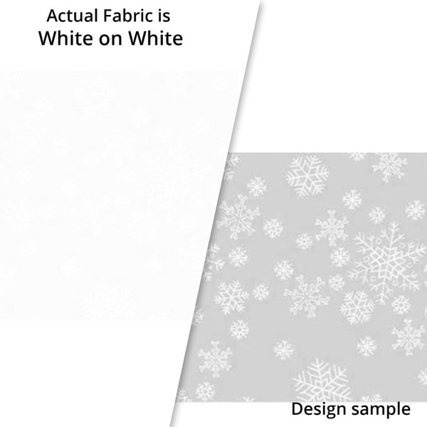 Ramblings Snowflakes White RAM6-722W by P&B Textiles 100% Cotton Quilting Fabric Yardage