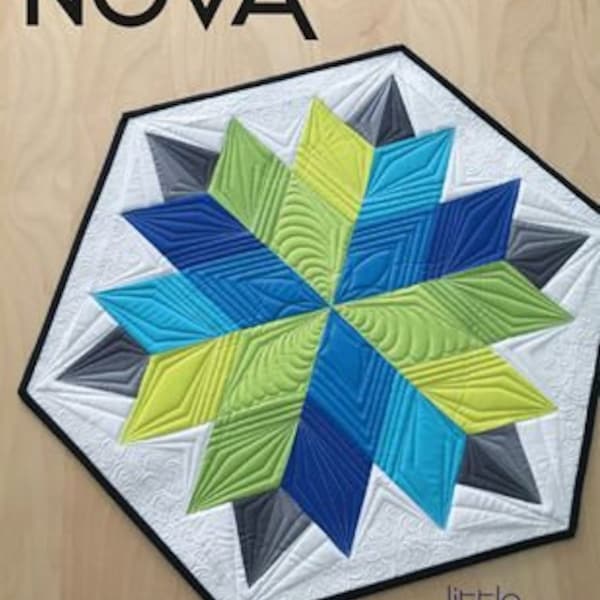 Pattern "Nova" Table Topper JBQ175 by Jaybird Quilts Paper Pattern **not a PDF pattern**