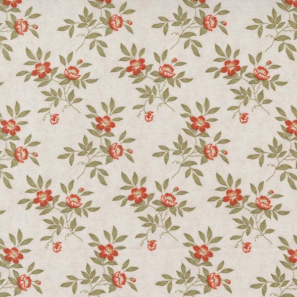 Rendezvous Blooming Floral Ecru 44304-12 by 3 Sisters for Moda 100% Cotton Quilting Fabric