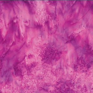 Hoffman Batiks HALF YARD Fuchsia Bright Pink 1895-23 Bali Hand Dyed 100% Cotton Batik Fabric