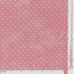 Pin Dots HALF YARD Soft Pink 609-P3 Maywood Studio 100% Cotton Fabric