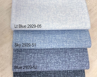 BOLT ENDS - Linen-esque 2929-Assorted Colors by Benartex 100% Cotton Quilting Fabric